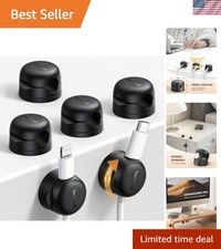 6 Pack Rotatable Cord Organizer, 1s Lock Spring Cable Holder Clips | Nightsta... picture