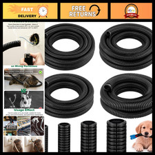 120FT Split Wire Loom - 4pc Flame Retardant Cable Sleeve for Wire Management picture