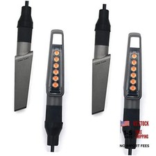Universal Mini LED Motorcycle Indicators Turn Signal Lights for Space Grey 4pcs picture