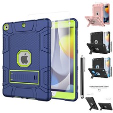 iPad 9th 8th 7th Generation Case Shockproof Heavy Duty Cover + Screen Protector picture