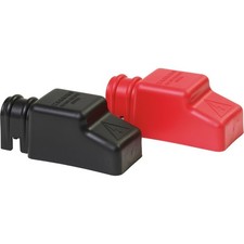 Blue Sea Systems 4018 Square Cablecap Insulators Pair Red/Black picture