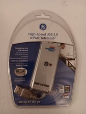 GE 98751 High Speed USB 2.0 4-Port Tetra Hub Compact And Portable New Sealed picture