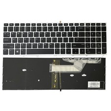 For HP ProBook 650 G4 G5 L09595-001 L09593-001 Keyboard US Sliver Frame Backlit picture