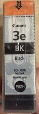Brand New- Canon 3e Black Printer Ink Cartridge Tank BCI-3eBK picture