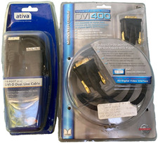 Ativa Monster DVI-D 400 Monitor AV Cable Dual Single Link 10’ 3.3’ HDTV LCD Male picture