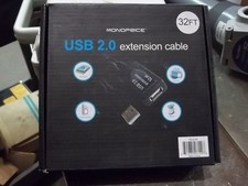 NIB MONOPRICE 6149 USB 2.0 EXTENSION CABLE 32 FT. (WL48-1) picture
