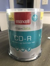 MAXELL 648200 - CDR80100S CD-R 48x 700 MB/80-Minute Blank Discs on Spindle picture