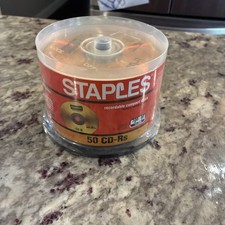 Staples NEW 50-Pack Blank CD+R Discs  700MB 80 Min Spindle picture