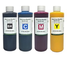 Ink Cartridge Refill Kit Bottles BKCMY Pigment Ink for HP 981 981A 981X 4X500ml picture