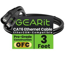 Shielded CAT6 Ethercon Cable (3 Feet) Professional Audio & Lighting picture