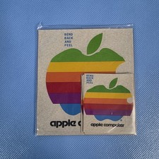 Rare HTF Vintage Apple Computer The Rainbow Era Pre-1984 - 10 Stickers Decals picture
