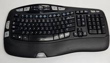 Logitech K350 Comfort Wave Wireless Keyboard No USB Dongle Tested  picture