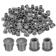 100-PackGray Hole Plugs, 5mm / 0.2 Inch Plastic Hole Cover Panel Plugs picture