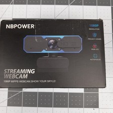 NBPOWER Black 1080P 60Fps Autofocus Digital Streaming Webcam With Microphone picture