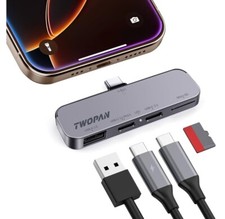USB C iPhone Hub for ProRes Video Recording - Ultra-Slim Aluminum USB  picture