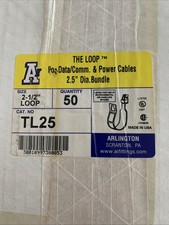 Arlington TL25 The Loop 2 1/2” Dia Bundle Cable Data Comm Management Box of 50 picture