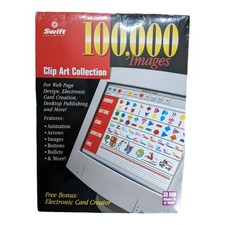 Vintage Swift 100,000 Images Clip Art Collection Win 95 PC CD NEW/SEALED picture