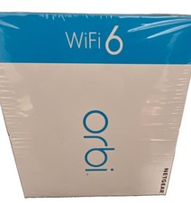 NETGEAR Orbi AX3000 Tri-Band Mesh WiFi 6 System 2-Pack (RBK652), Factory Sealed  picture