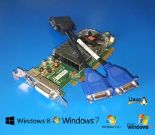 HP Compaq SFF dc7100 dc7600 dc7700 dc7800 Short Dual VGA Monitor Video Card  picture