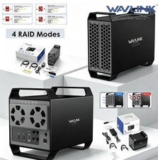 WAVLINK Dual Bay SATA HDD SSD Enclosure USB-C 10Gbps Open Box Never Used picture