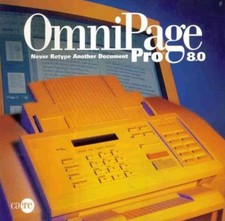 OmniPage 8 Pro PC CD business scan image to text OCR converts paper documents picture