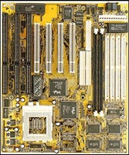 PC Chips M549 Socket 7 Baby-AT Motherboard Intel 430VX Motherboard Elpina V5.0 picture