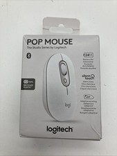 Logitech Pop Wireless Mouse Off White Compact Bluetooth Design Silent Touch picture