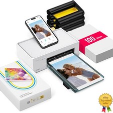 Liene M100 4x6 Photo Printer Bundle WiFi 100 Sheets 3 Cartridges DHP513 - SEALED picture