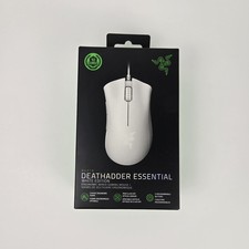 Razer DeathAdder Essential Wired Optical Gaming Mouse White 6400 DPI Sealed NEW picture