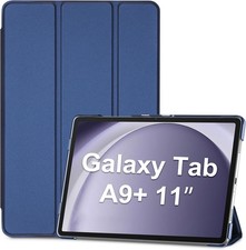 Luxury Smart Case for Galaxy Tab A9 Plus 11 Inch - Trifold Folio in Navy picture