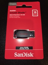 SanDisk Cruzer Blade 16GB USB 2.0 Flash Drive Black SDCZ50-016G-B35 picture