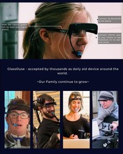 Glassouse V1.4 New Wireless Bluetooth Wearable Hands Free Mouse for disability + picture