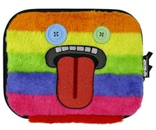 Fuggler Oogah Boogah Tech Bag Organizer Rainbow Faux Fur Multicolor FUG-TBAG-OB picture