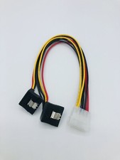StarTech.com 12in LP4 to 2x Right Angle Latching SATA Power Y Cable Splitter picture