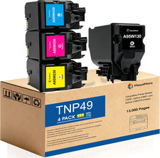 With Chip TNP49 TNP-49 Compatible With Konica BCMY BN MasaiMara 4-Pack picture