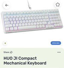 HUO E-Yooso Z-99 RGB Mechanical Keyboard, Silverwood Linear Switches - White picture