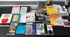 HUGE Lot Of Vintage Computer Books + Applications For Apple IIC picture
