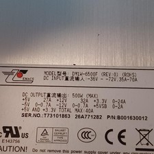 DM1W-6500F EMACS ZIPPY 500W POWER SUPPLY MODULE 36-72V ROHS picture