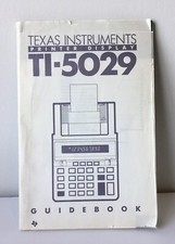 Vintage 1985 Texas Instruments Printer Display Guidebook TI-5029 Owner's Manual picture