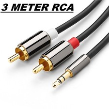 2 AV to 3.5 mm AUX Cable 3 Meter, Gold plated Cable picture