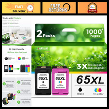 High-Capacity Black Ink Cartridge Replacement for HP 65XL - Compatible & Reliabl picture