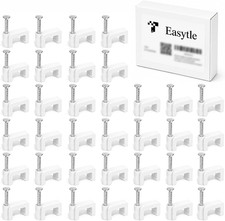 1000 Pcs 8Mm Cable Clips Nail in Cable Clips Flat Ethernet Cable Wall Clips Cabl picture