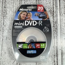Memorex MINI DVD-R 1.4 GB 30 Min Single Sided 20 Pack New Sealed NIP HTF picture
