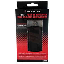 Stealth Cam 4-in-1 SD Micro SD Card Reader iOS Android USB-C Lightning STC-QMCR picture