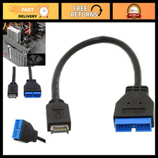 USB 3.0 19/20Pin to USB 3.1 Type-E Front Panel Header Adapter Cable 20cm picture