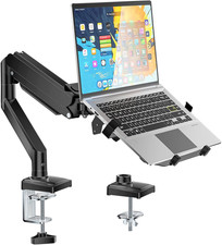Single Arm Laptop and Monitor Desk Mount for 17