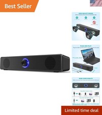 Compact Wired Stereo Speakers for Computer - No Bluetooth, Immersive Sound picture