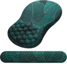 Ergonomic Mouse Pad and Wrist Support Set Memory Foam NonSlip PU Base Office picture