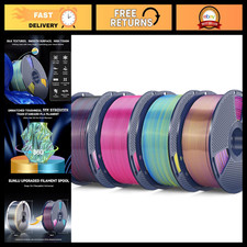 4KG Quadruple Color Silk PLA 3D Printer Filament 1.75mm, 1KG Spool, Dimensional picture