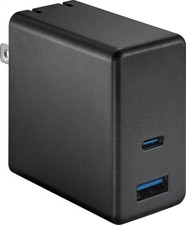 Best Buy essentials- 65W Dual Port USB-C and USB Wall Charger for MacBook P... picture